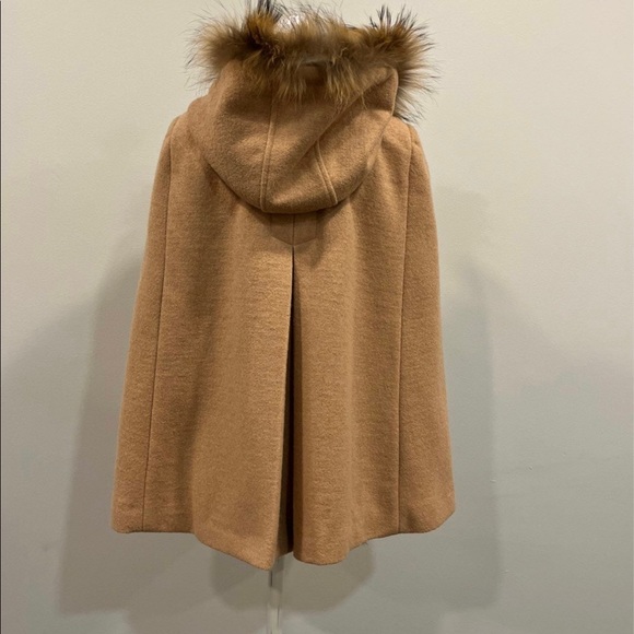 CAPE COAT CAMEL COLOR - Picture 2 of 11